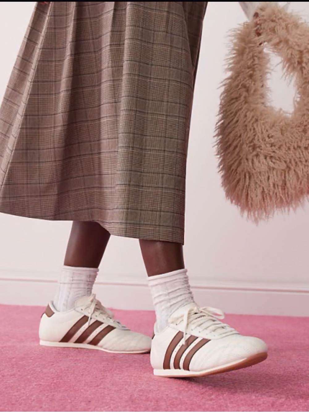 adidas Cream and Brown Taekwondo Sneakers